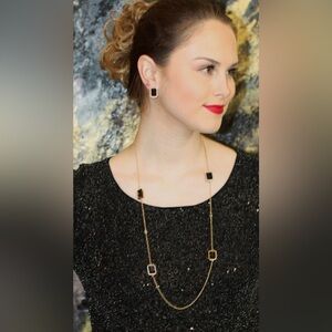 Kate Spade Black Night Sky Scatter Necklace